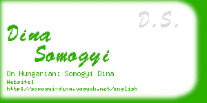 dina somogyi business card